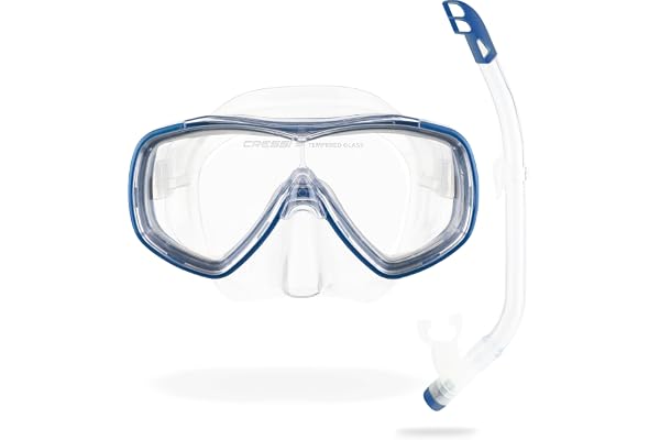 CRESSI Ondina Jr + Top Combo - Kombo Set Dykmask Ondina och Snorkel Top, 7/13 år, Barn Unisex