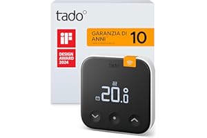 tado° sensori di temperatura wireless X, prodotto aggiuntivo per termostati intelligenti X, controllo ottimale dei radiatori, semplice installazione fai da te