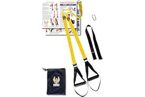 NOSSK TNT Pro Suspension Fitness Trainer für Krafttraining Zuhause (Gelb)