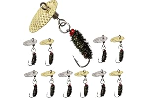 Dovesun Fly Fishing Lures Fly Fishing Flies Wet/Dry Fishing Lures With Fishing Spinner For Bass Sunfish, Pike Fly Fishing Accessories