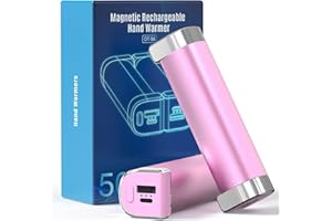 Chauffe-Mains Rechargeable 10000mAh, gabless Chauffe Mains Electrique, chaufferette Main reutilisable, Chaufferette Electrique, Chauffe-Mains pour l'extérieur, Cadeau d'hiver Enfants Femmes Hommes