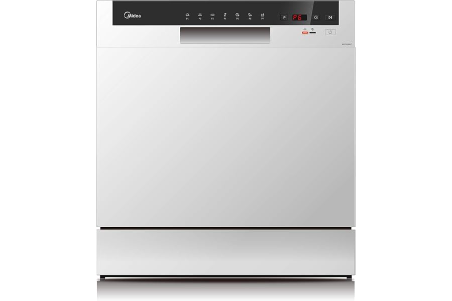 Midea Counter Top Dishwasher 8 Place Settings 7 Programs