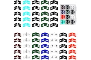 FIGURESLAB 60PCS MTG Buff Abilities Counters Tokens with Box for Magic The Gatering, Colored Creature Stats or Loyalty Counters for MTG CCG TCG Card Gaming Accessories