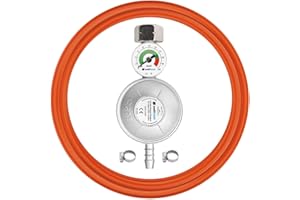Cellfast Kit de raccordement Propane-Butane avec manomètre, soupape de sécurité, pour Tout Type de Bouteille, gaz: LPG/Propane/Butane, 52-506