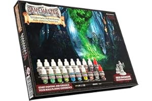 The Army Painter GameMaster Wilderness Adventures Role-Playing Paint Set, 20 Flaconi da 12ml Pittura Acrilica, 1 Pennello Secco E 1 Miniatura di Strega in Plastica per Warhammer 40k E DND