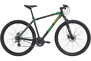 Legnano Pordoi MTB 29 Pulgadas, Hombres, Negro Matt y Verde, 45