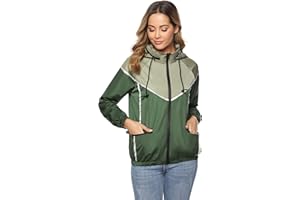 Wayleb Veste Femme Sport Veste de Pluie Impermeable Femme Coupe Vent avec Capuche Veste d'Extérieur Légère Manteaux pour Fitness Running Camping