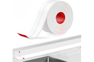 Yalisite Nastro Sigillante Impermeabile，10m*3.8cm Nastro Flex Roll，Sigillante Autoadesivo Nastro，Bagno, Cucina, Antimuffa, Calafataggio.