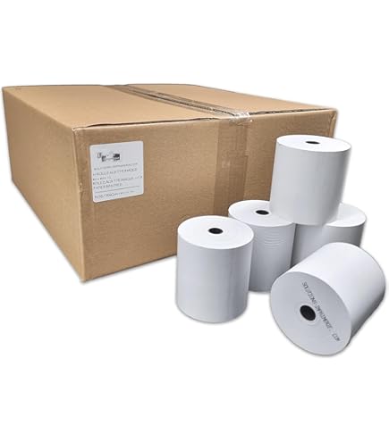 Rotoli Carta Termica Per Registratore Di Cassa 80x80mm - Senza Fenolo, Confezione Da 20 Pezzi - Foto 3