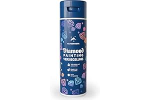 Glitzerwerk Diamond Painting Versiegelung, Durchsichtig - Für strahlend glitzernde Bilder & festen Halt deiner Steinchen - 250 ml