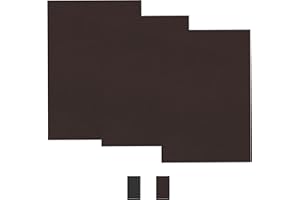 MUXUN Self Adhesive Leather Repair Patch -3PCS Leather Patches for Sofas, Patch Repair Scratches and Tears for Sofas, Car Seats, Office Chair, Bags & DIY (Brown, 20x30CM)