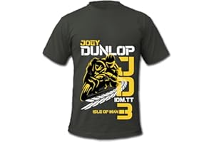COLD GUN DESIGN Joey Dunlop 3 Motorcycle TT RoadRace Champion T-Shirts