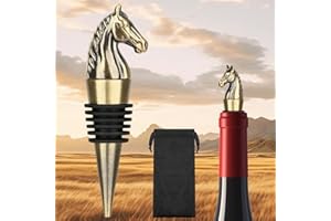 ‎LKKCHER LKKCHER Pferd Weinflaschenverschluss, Erwachsene Pferde Geschenk Weingeschenke Geschenk Pferde Zubehör für Männer Frauen, Pferde Deko Pferdekopf Weinverschluss für Wein,Bronze