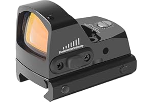WAOBE Red DOT Scope Collimatore Reflex Sight Collimatore Olografico Reflex Mirino Fit 21mm Picatinny per Pistola Caccia Pistola