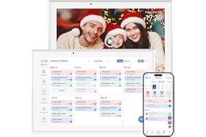 Hesmor Digital Calendar 10.1" & Chore Chart Smart Touchscreen Interactive Display for Family Schedules, Great for Organizing 2026 Wall Planner & Cloud Photo Frame and Art Gallery, Wall & Desk Display