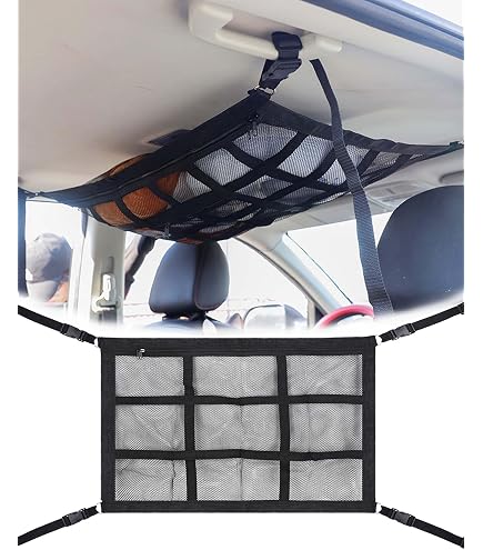 Produktbild von 78x53 Cm Auto-Dachnetz – Doppellagig, Mit Reißverschluss, Für SUVs, Kombis Und Die Meisten Fahrzeuge Mit 4 Dachgriffen