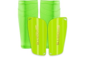 LPONJAR Schienbeinschützer Kinder Fussball mit Anti-Rutsch Ärmeln für Erwachsene und Jugend Kinder Fußball Schienbeinschoner, Bietet Starke Dämpfung und Schutz für den Unterschenkel