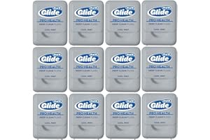 Glide Oral-B Pro-Health Deep Clean Floss, menta fresca, tamaño pequeño, 4 metros, paquete de 12