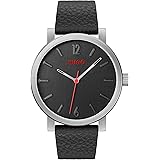 Hugo Orologio Analogico al Quarzo da Uomo con Cinturino in Pelle Nero - 1530115