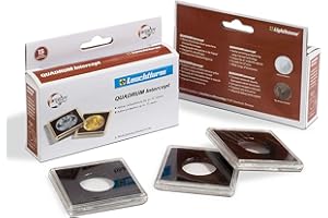 Leuchtturm (344144 Cápsulas de Monedas Quadrum Intercept, Diámetro Interior 19 mm, Negro