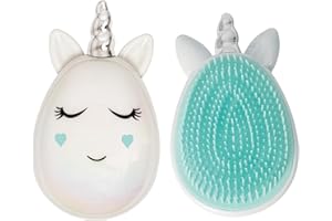 PLIC BEAUTY - Brosse à Cheveux Licorne – Démêle en Douceur - Tous les Types de Cheveux – Facile à Utiliser et Idéale pour les Enfants – Couleur Bleu