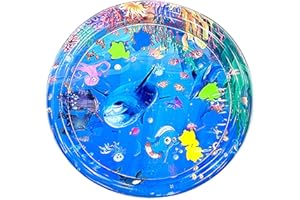 GOMICE Estera De Agua Sensorial para Gatos,Estera Sensorial De Agua para Gatos, Juguetes Interactivos para Gatos,Tapete De Juego De Agua con Sensor, Tapete De Juego con Sensor De Agua Engrosado para