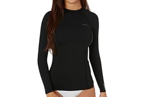 ONeill Womens Thermo-X Long Sleeve Top Black - U.P.F. 50+ UV protection - UV Sun Protection and SPF Properties Quick dry
