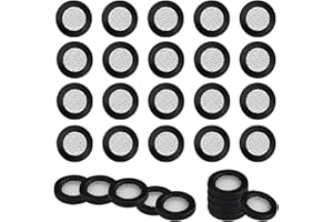 GIAK Siebdichtung Dichtung O Ring 30Stk Schlauchdichtung Filternetz Duschkopf Dichtung für 1/2 Zoll Dusch Brausekopf