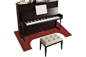 Tehocwiz Klavierteppich Antivibrationsmatte Klavier Akustik Polster Rutschfester Elektronisches Klavier Teppich Schlagzeugteppich für Klavier Elektronisches Klavier Studio 160 cm x 70 cm