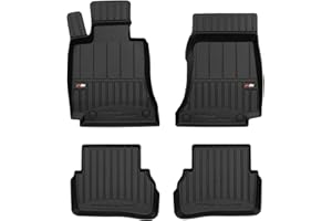 M MOTOS Tappetini in gomma per auto adatto per Mercedes C Classe W205 2014-2021 Migliorate il vostro comfort di viaggio con il tappetino antiscivolo per auto 3D.- Tappetini per auto per tutte le stagi