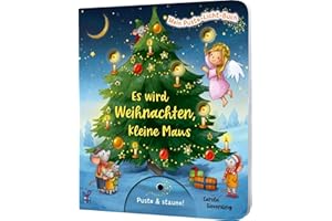 Mein Puste-Licht-Buch: Es wird Weihnachten, kleine Maus: Weihnachtsbilderbuch zum Mitmachen für Kinder ab 18 Monaten mit Puste-Licht und LED-Lämpchen