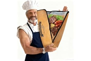 Cosyall BBQ Blanket for Resting Meat,Smoker Meat Resting Blanket,Reusable Smoker Grilling Meat Insulated Resting Bag with Wide Mouth for Large Brisket,Beef,Pork Shoulders,Turkeys,Gifts for Men (21in)