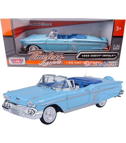 Motor Max 73259Ac-Bk Chevy Impala, Black - 73259Ac-Bk - 1/24 Scale