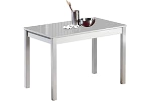 ASTIMESA Mesa de Cocina, Metal, Gris, 80x40cm