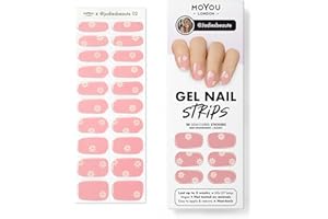 MOYOU LONDON Semi Cured Gel Nail Strips, 20 Pc. Gel Wraps for Nails, Easy Apply & Remove for Salon-Quality Manicure, Works with Any Nail Lamps - Jodiesbeaute 02