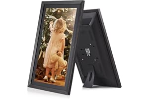 Camnoon Marco de fotos digital WiFi de 18.5 pulgadas de gran tamaño en la nube, marco digital 1920x1080,Compartir a través de la aplicación, rotación automática con soporte trasero