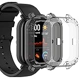 sciuU Cover Protettiva Compatible con Amazfit GTS, [2 Pezzi] TPU Case, Custodia Flessibile Morbida Copertura Cornice Specific