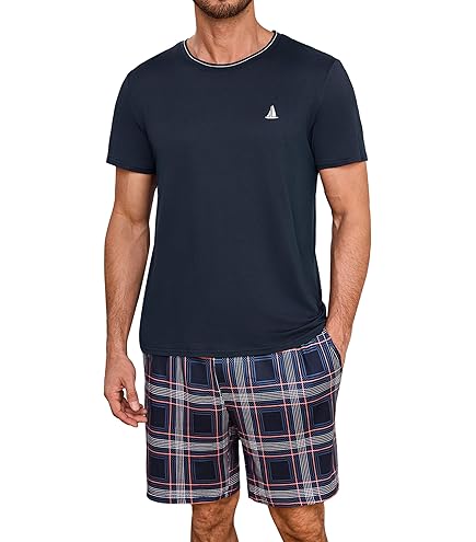 Pigiama Uomo Estivo Corto In Cotone 2 Pezzi - Maniche Corte, Morbido E Leggero - Foto 12