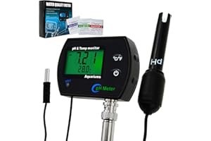 DANOPLUS PH Messgerät 2 in 1 Temperatur Digitaler PH Tester, pH-Meter mit ATC, Wasserqualität Tester mit LCD, Taschenformat mit 0-14 PH-Messbereich für Pool, Spa oder Labor, Landwirtschaft und Industrie