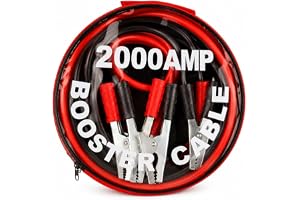 Blendura 2000 AMP Heavy Duty Car Battery Booster Jumper Cable | Pure Copper Jump Start Cable, Insulated Alligator Clamps, PVC Insulated, For Cars, SUVs, Vans & Light Trucks