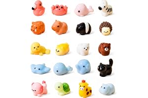 40 st mini harts djurfigurer små djurfigurer set miniatyr figurer djur | Små djur, färgglada harts djurfigurer, minifigurer giraff, sköldpadda för miniatyr landskapsträdgårdar, akvarium