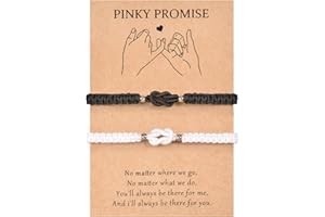 MANVEN Gift for Couple Matching BraceletsGifts for Him Her Birthday Valentine's Day Christmas Anniversary for Girlfriend Boyfriend Huasband Wife Friend Family Black/White/Red