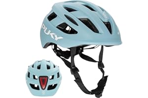 ‎PUKY PUKY Helmet | Kinder Fahrradhelm S: 48-55 cm/M: 54-58cm | Leichtgewicht 220g | Maximaler Schutz & Belüftung | 360° Sichtbarkeit durch Licht-Modul | Ideal für Sicherheit und Komfort auf dem Fahrrad