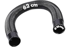 Kalitec Druckschlauch 38mm schwarz 62cm lang I Saug-Druckschlauch I Anschlussschlauch 1 1/2 Zoll I Pool Pumpenschlauch I kurz I flexibles Poolrohr