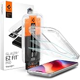 Spigen EZ Fit Pro Screen Protector [2 Pack] for iPhone 18 Pro/17 Pro | iPhone 17/16 Pro, Tempered Glass, Installation Kit, Tr