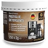 250 pastiglie detergenti Coffeeano per macchine da caffè superautomatiche e macchine da caffè Clean&Protect. Pasticche deterg