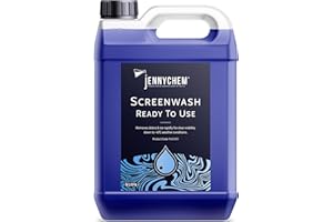 JENNYCHEM INDUSTRIAL CHEMICALS Jennychem Ready Mixed Screenwash Windscreen Fluid 5L. All Seasons with -6°C Antifreeze Windscreen Wash Protection. Screenwash Ready To Use Car Windscreen Wash with Streak Free Finish 5L