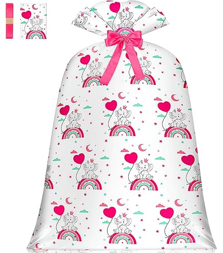 Elephant Baby Shower Treat Bags – Personalised Favours (10) – Confites UK - View #4