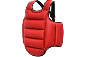 Lengender Plastron de Boxe Protection MMA Taekwondo Karaté Réversible Chest Protector Garde Armour Enfants Gilet Sparring Martiaux