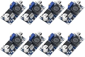 KSYWYDU 8 Pièces Module Abaisseur Convertisseur DC-DC Réglable, 3,2V–40V à 1,25V–35V 3A Max Module d'Alimentation Régulée Haute Efficacité pour Arduino Véhicule Projets Électroniques Bricolage Test Tension